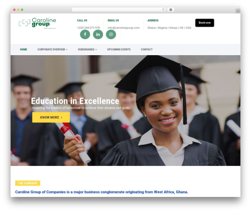 Offshore theme WordPress - carolinegroup.com