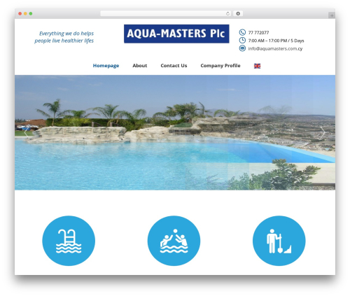 Pool services helper WordPress plugin - aquamasters.com.cy