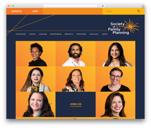 SFP WordPress theme - societyfp.org