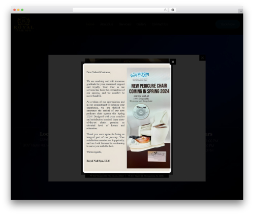 Mac menu WordPress plugin - mgmroyalnailspa.com