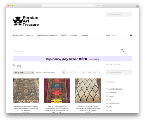 Theme WordPress Storefront - patpersia.com.au
