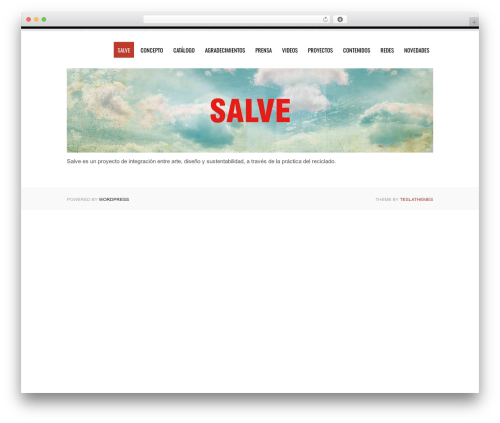 Theme WordPress Tesla - salve.com.ar