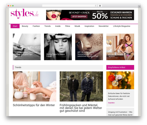 WordPress theme dRomB - styles.de