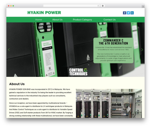 WordPress theme Dustech - hyakin.com