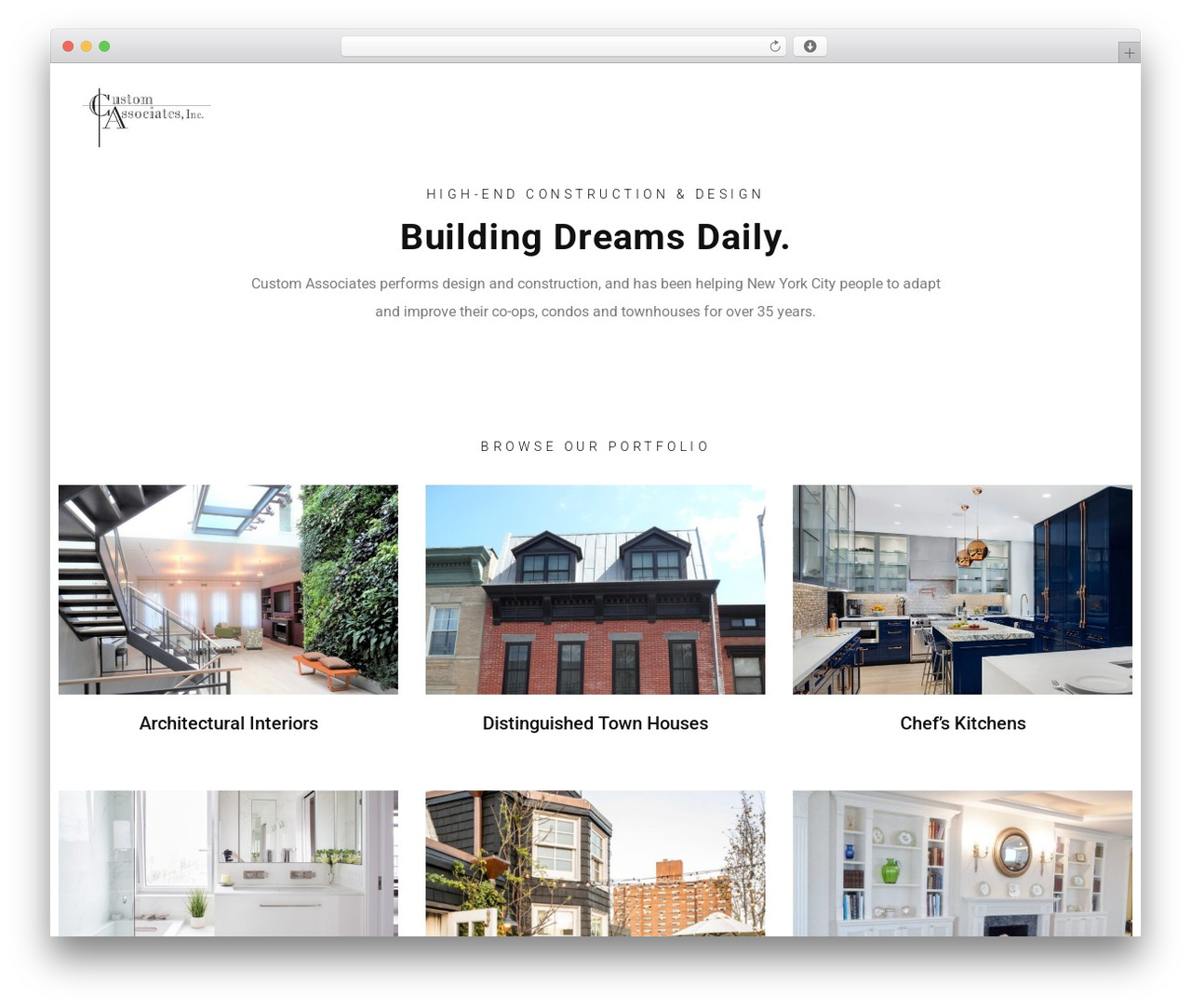 WordPress theme Prague - customassociates.com