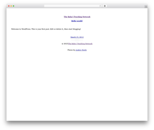 Davis Blocks WordPress theme - bahaiteaching.net