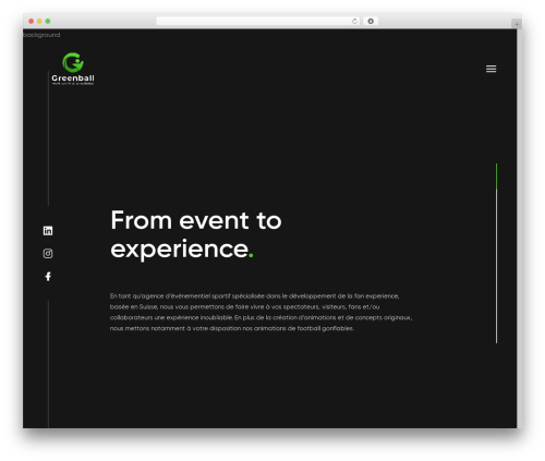Gilber best WordPress theme - greenball-events.ch Gilber best WordPress theme - greenball-events.ch