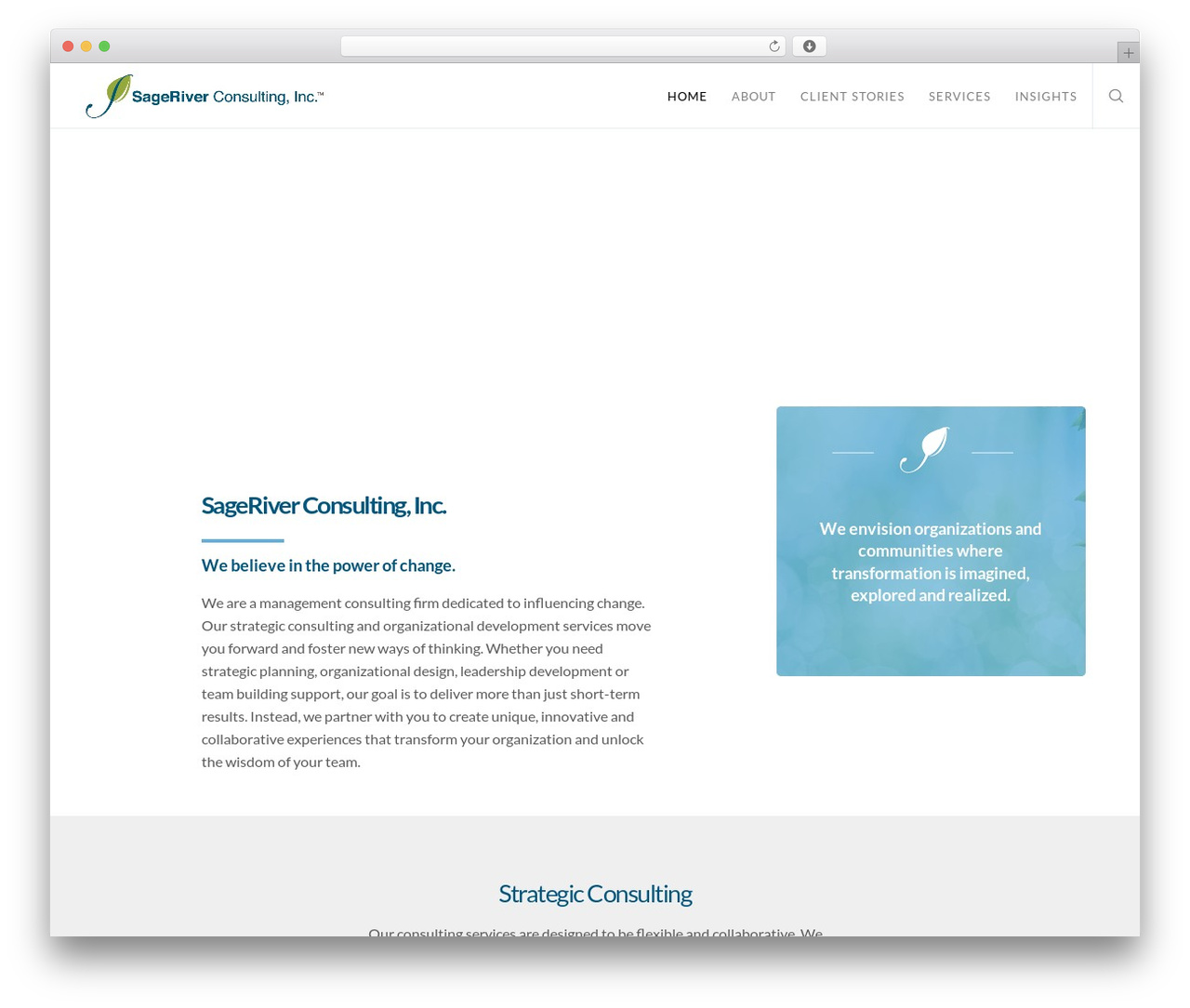 Movedo WordPress theme - sageriver.com