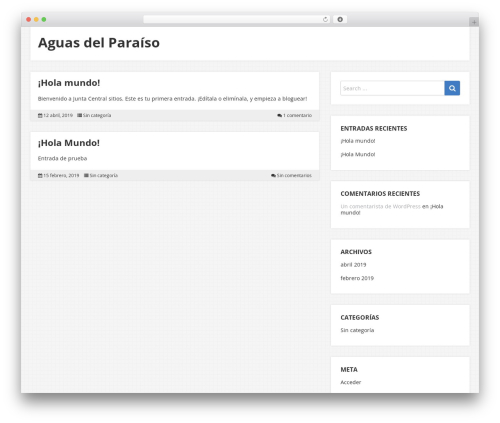 NEBlue WP theme - regantesdelparaiso.org