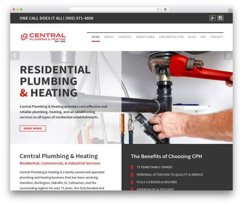Responsive Pro WordPress theme - centralpandh.ca