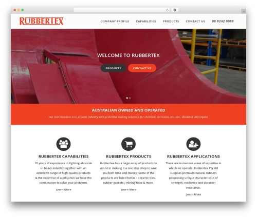 Theme WordPress theme - rubbertexaustralia.com.au