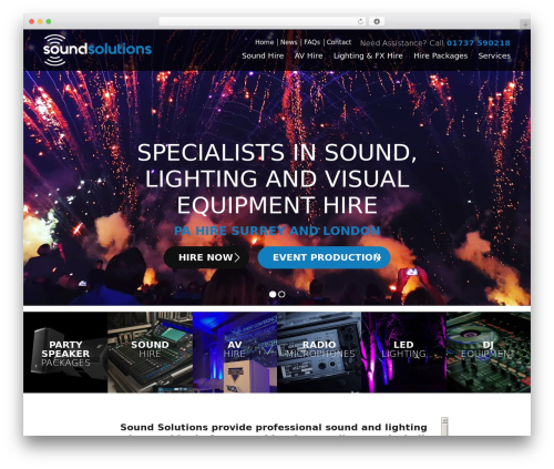 WordPress theme Paspective Bespoke Theme - soundsolutionssurrey.co.uk