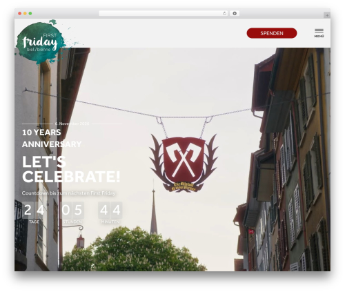 First Friday WordPress theme - firstfriday.ch