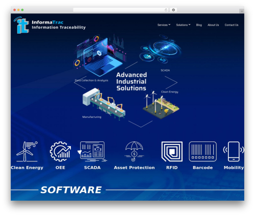 Wordpress Shuttle Framework company WordPress theme - informatrac.com