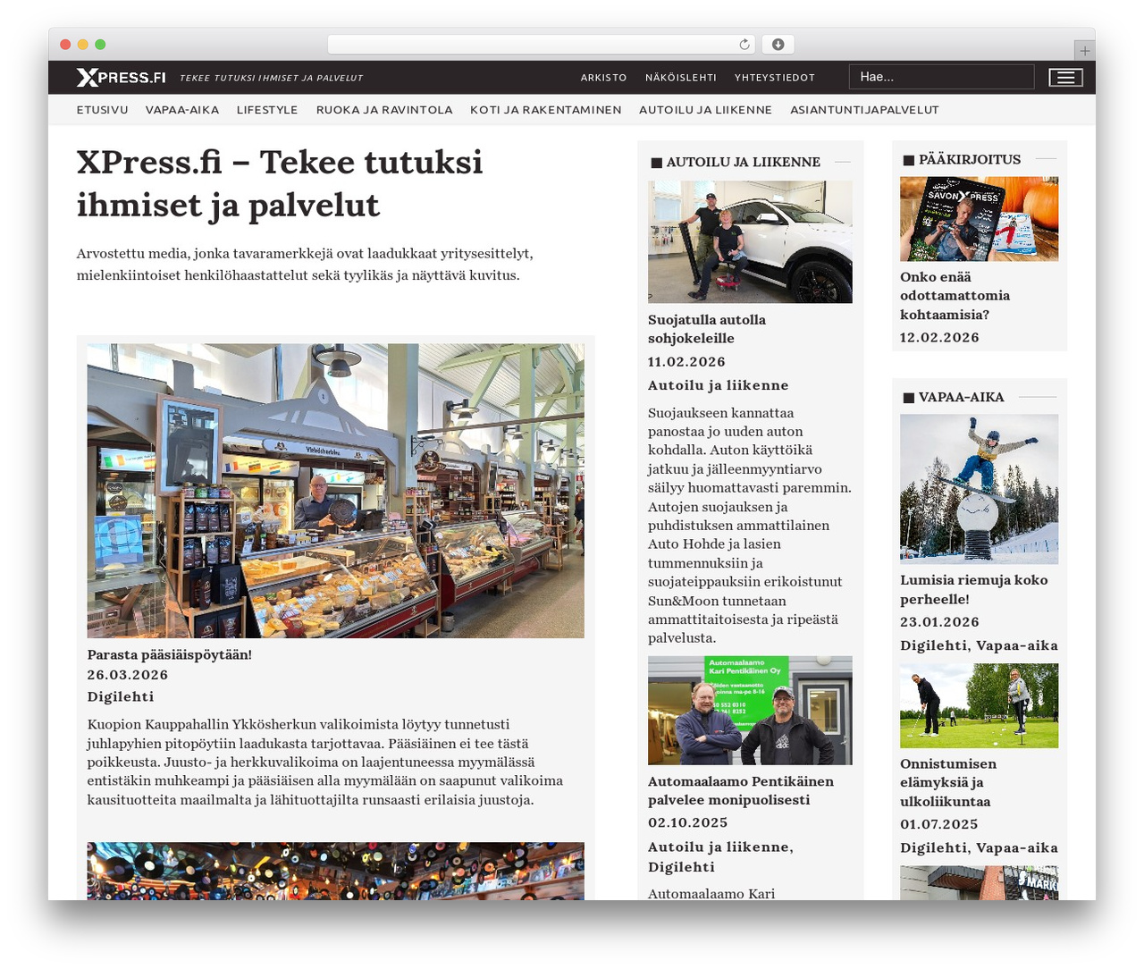 Customify WordPress theme - xpress.fi Customify WordPress theme - xpress.fi