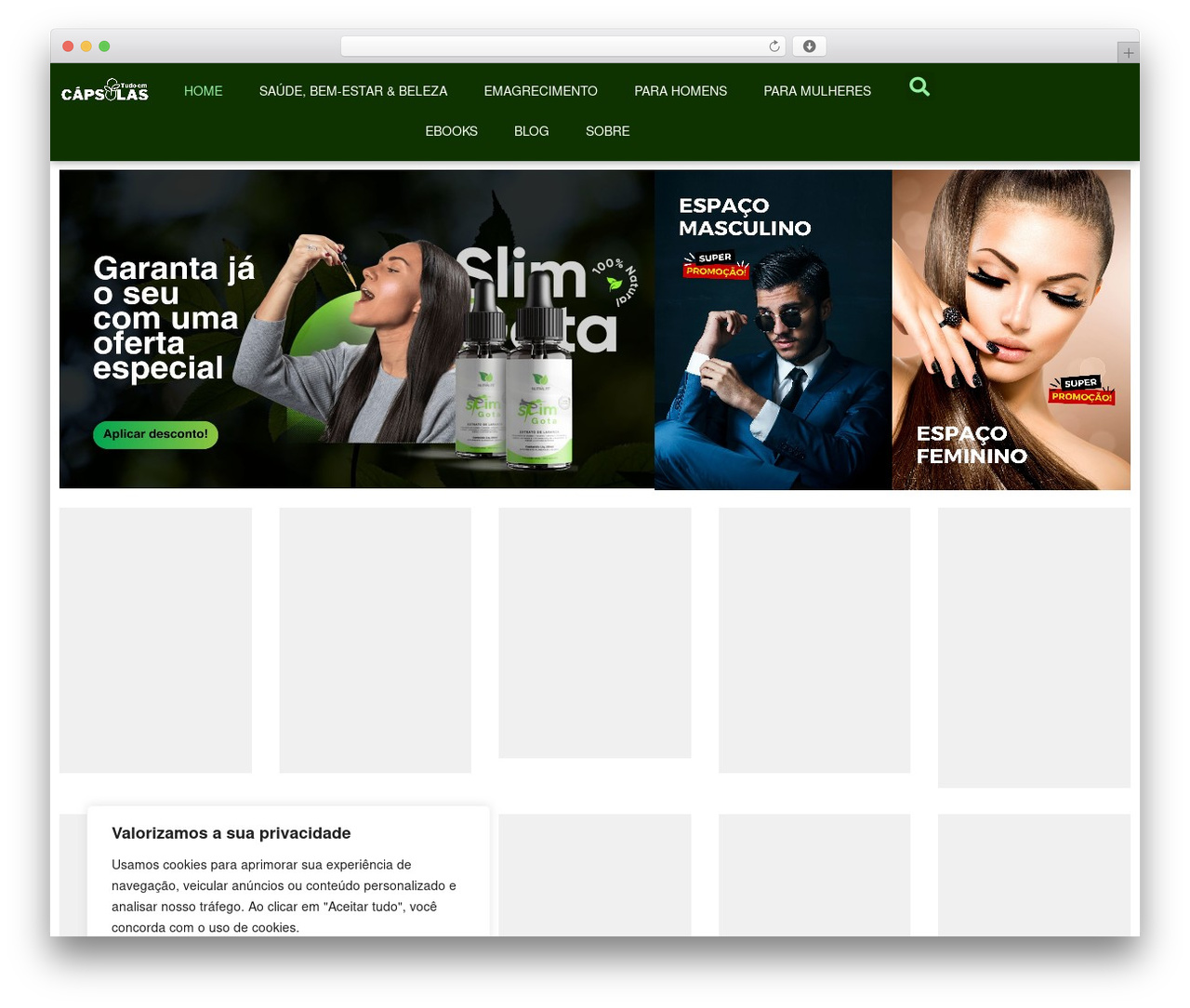 Page Builder Framework WordPress theme - tudoemcapsulas.com
