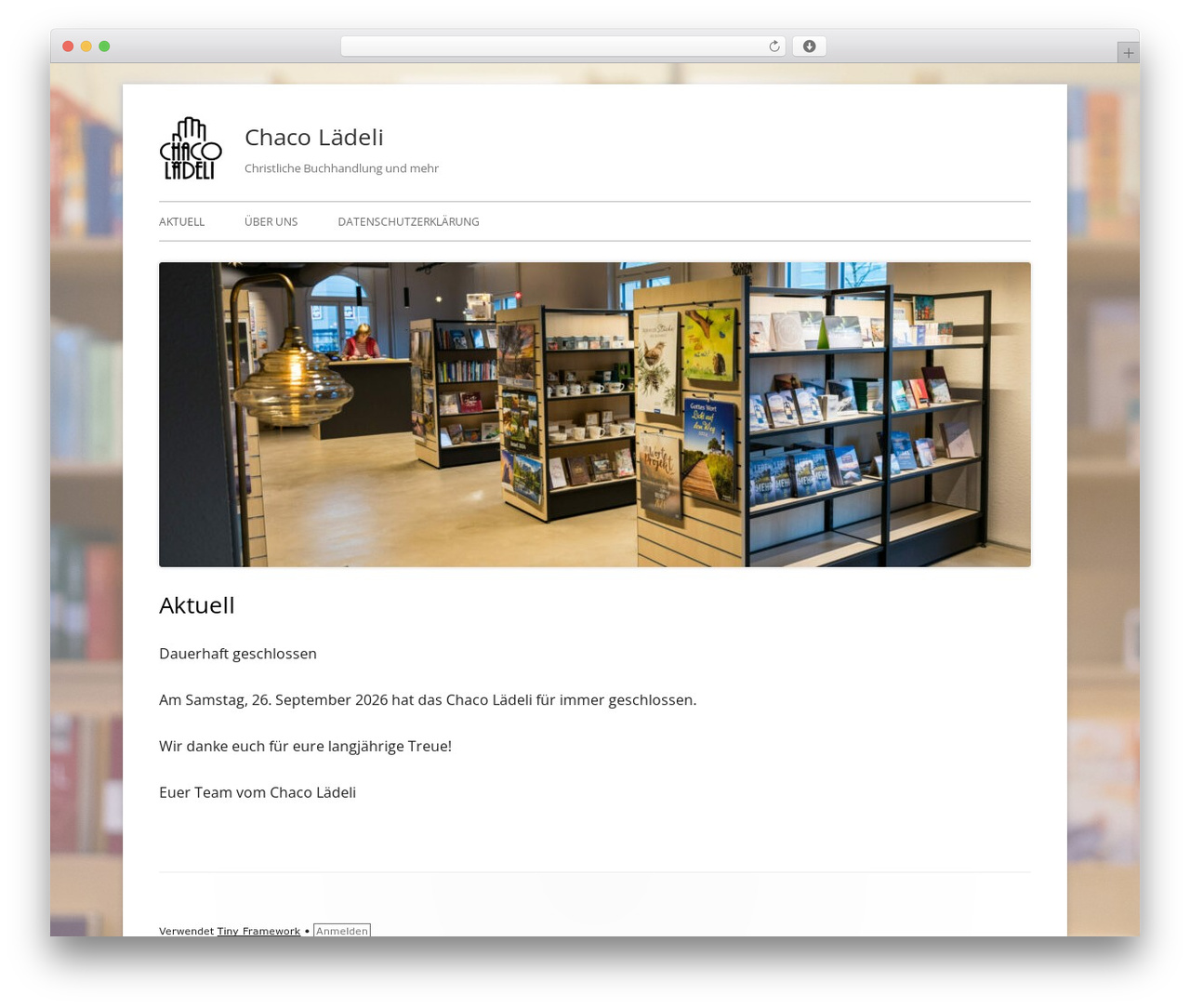 Tiny Framework WordPress theme design - chacobuchs.ch Tiny Framework WordPress theme design - chacobuchs.ch