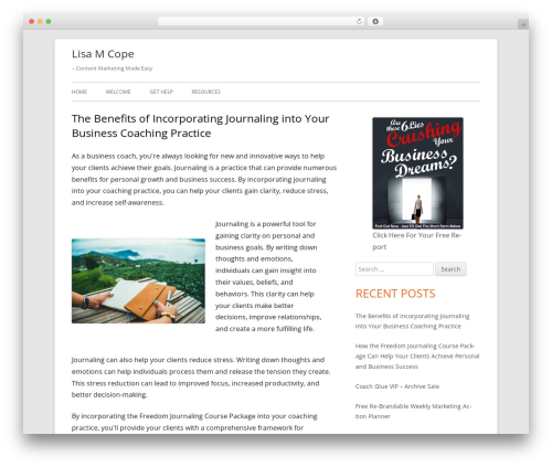Tiny Framework WP theme - lisamcope.com Tiny Framework WP theme - lisamcope.com