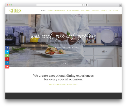 WordPress theme Divi - privatechefsofatlanta.com