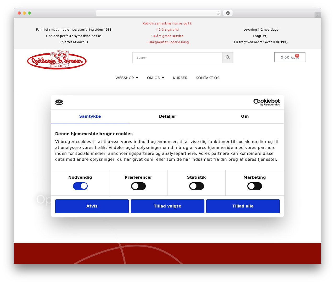 WordPress theme Hello Elementor Child - guldager-symaskiner.dk