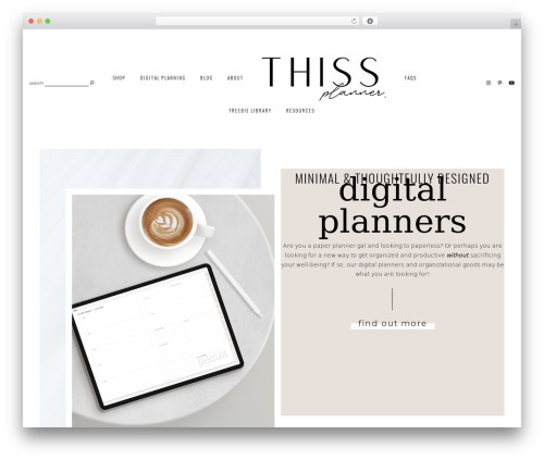 Hadleigh top WordPress theme - thissplanner.com