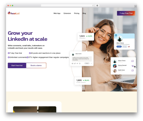 Heet WordPress theme - heet.ai