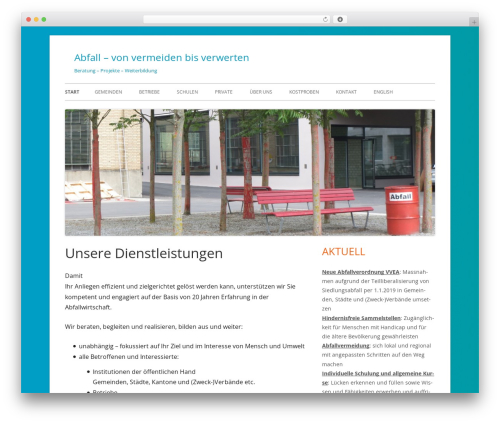 Best WordPress theme Tiny Framework - geo-balance.ch