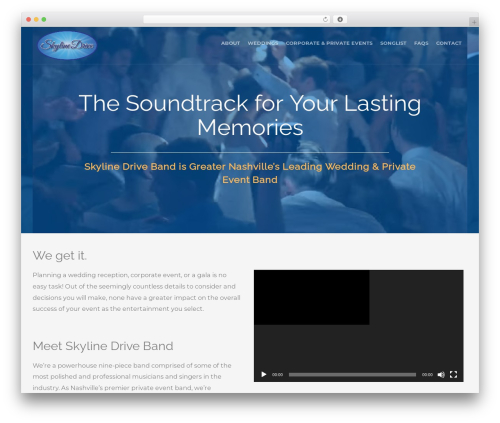 Create theme WordPress - skylinedriveband.com