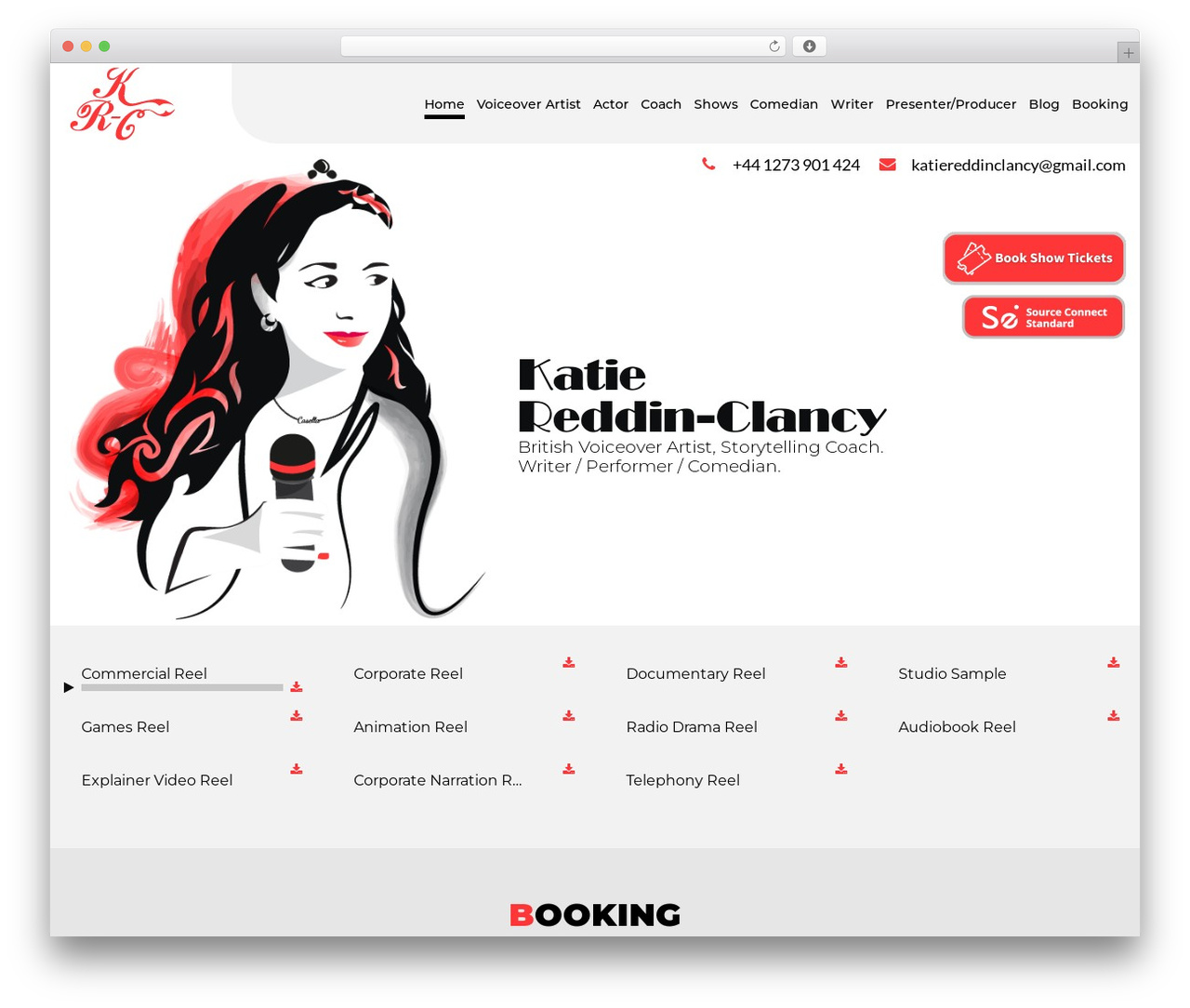 VAW theme WordPress - katiereddin-clancy.com