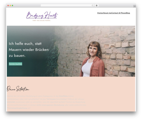 Ona best WordPress theme - bridginghearts.de