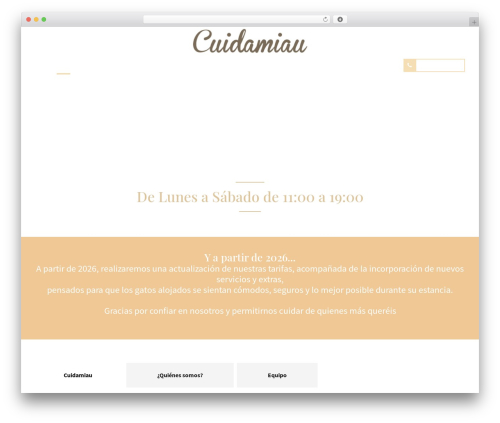 WordPress theme Pawsitive - cuidamiau.com