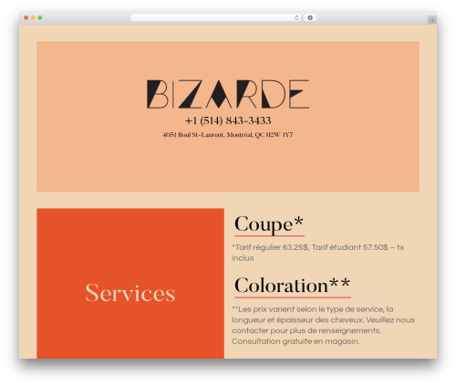 BIZARDE premium WordPress theme - bizarde.com