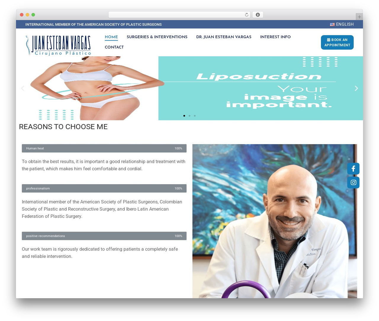 Customify WP theme - drjuanestebanvargas.com