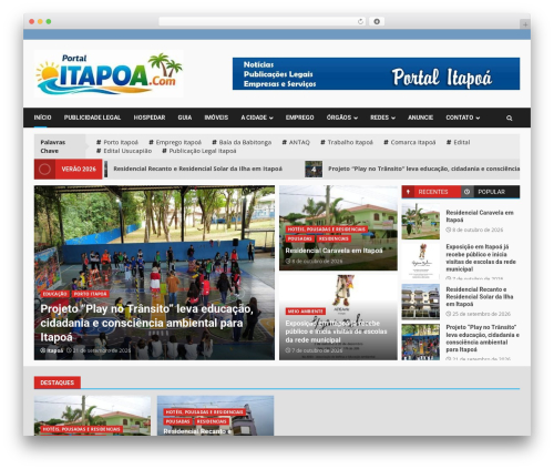 DarkNews theme WordPress - itapoa.com.br