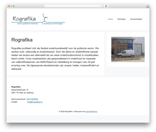 GeneratePress free website theme - rografika.nl