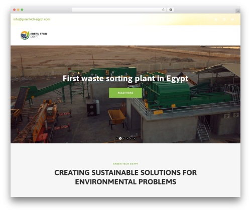 Greenly top WordPress theme - greentech-egypt.com