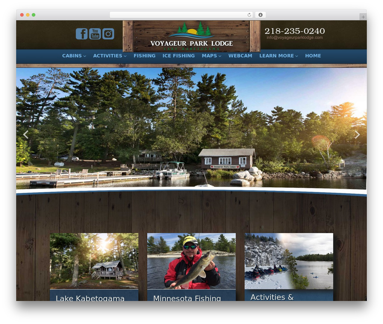 Theme WordPress Cherry Framework - voyageurparklodge.com