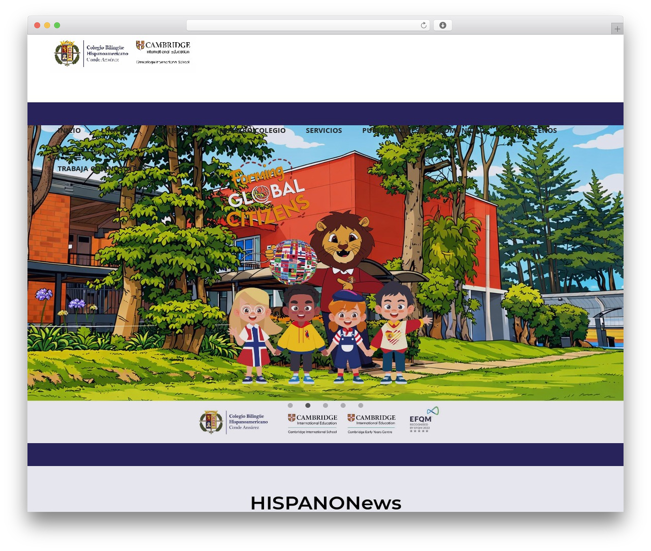 Theme WordPress Educator - hispanoamericano.edu.co