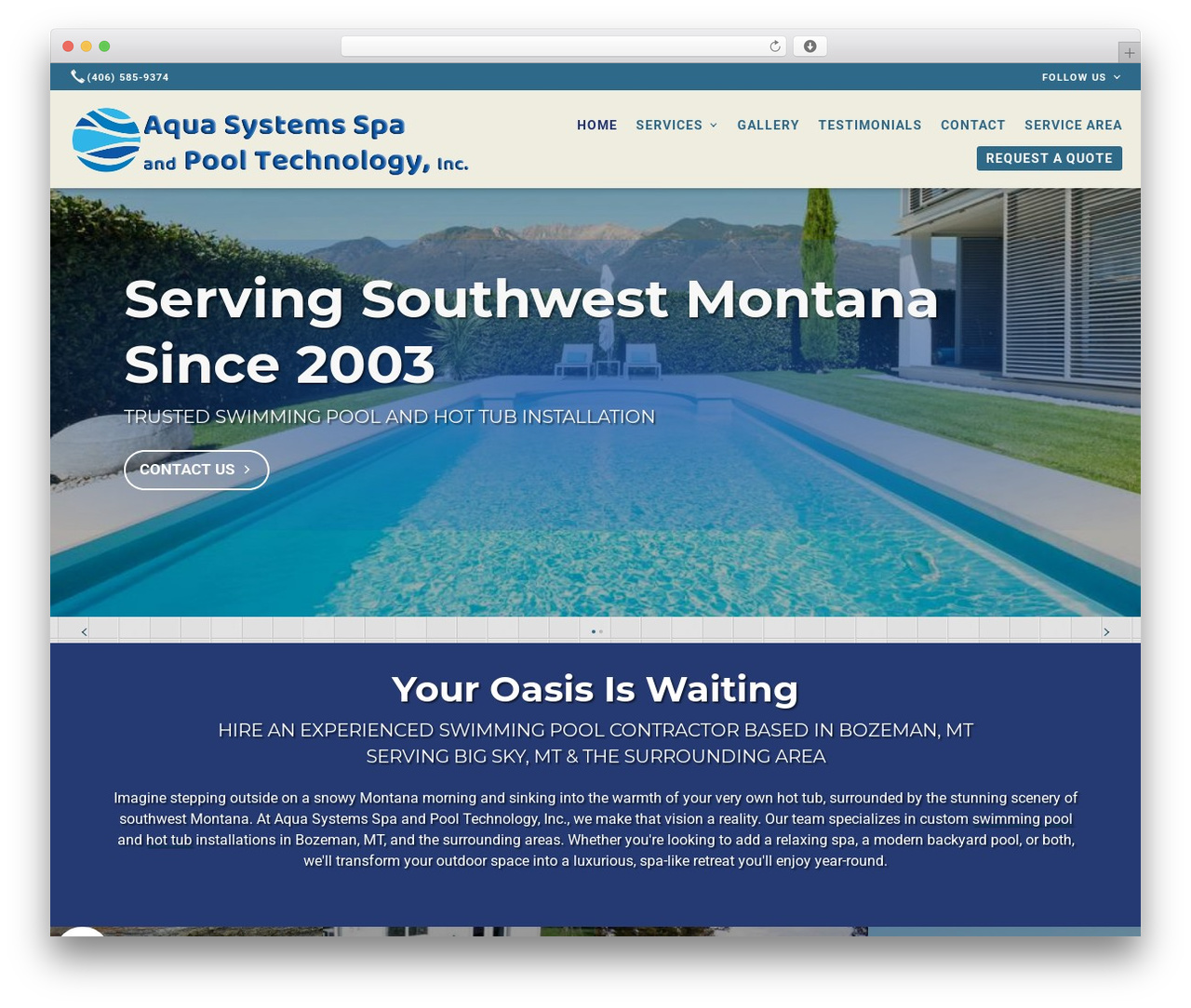 WordPress theme Beacon Theme - aquasystemsmt.com