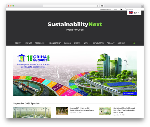 Ai WordPress plugin - sustainabilitynext.in