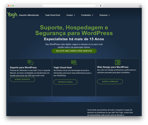 WP theme yogh - www.yogh.com.br