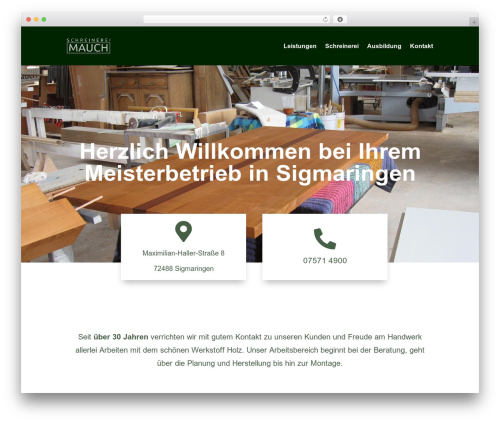 admTheme WordPress theme - schreinerei-mauch.de