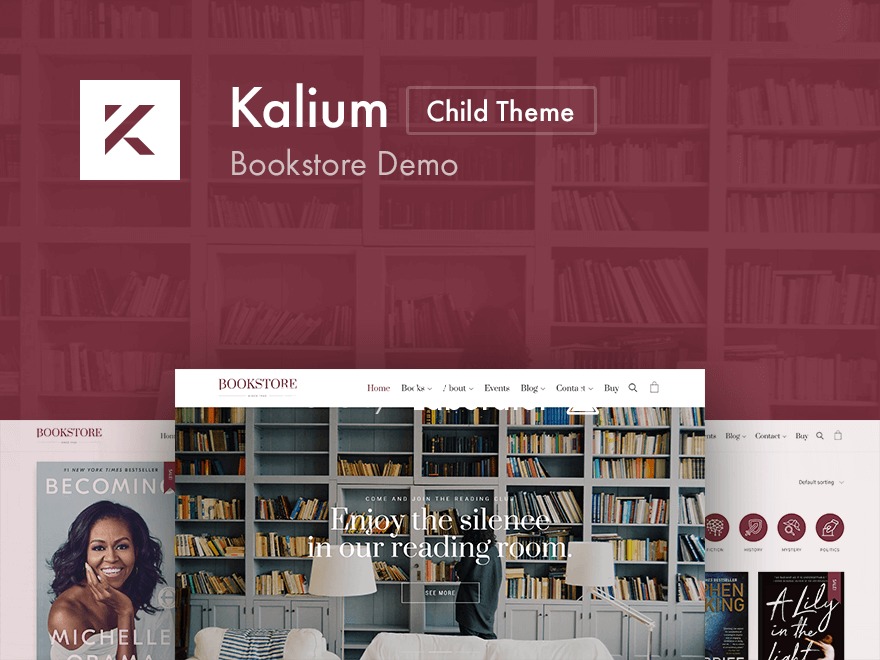 Kalium - Bookstore Theme best WooCommerce theme