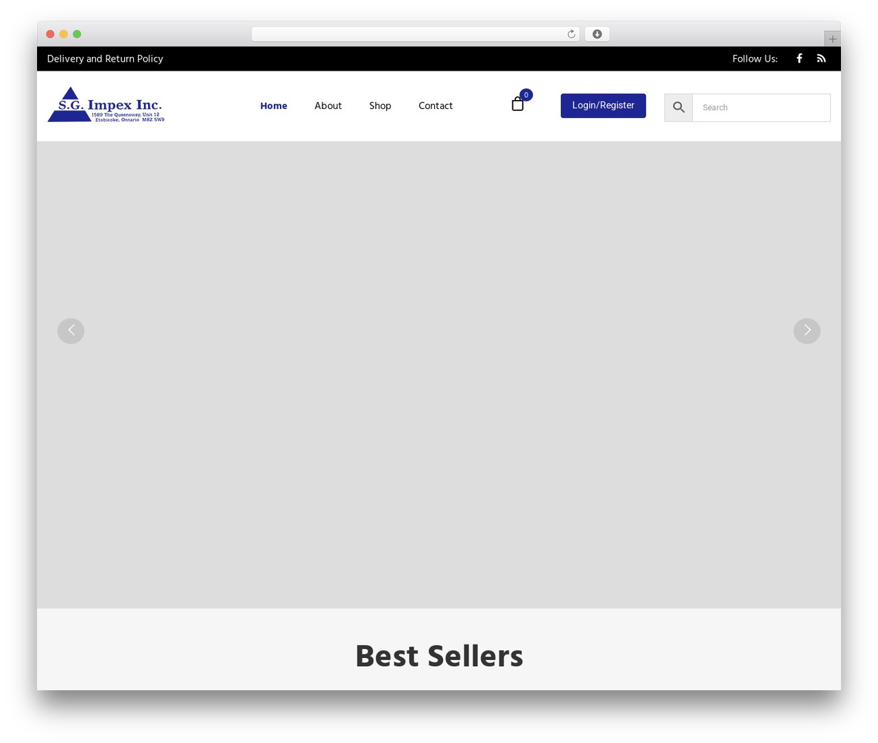 Lambda WordPress theme - sgimpex.ca