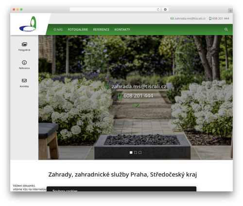 Template 17 theme WordPress - zahrada-ms.cz
