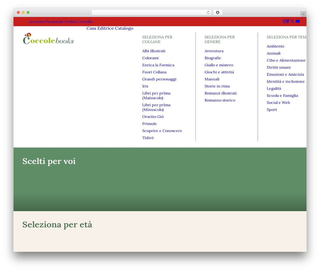 Uncode WordPress theme - coccolebooks.com