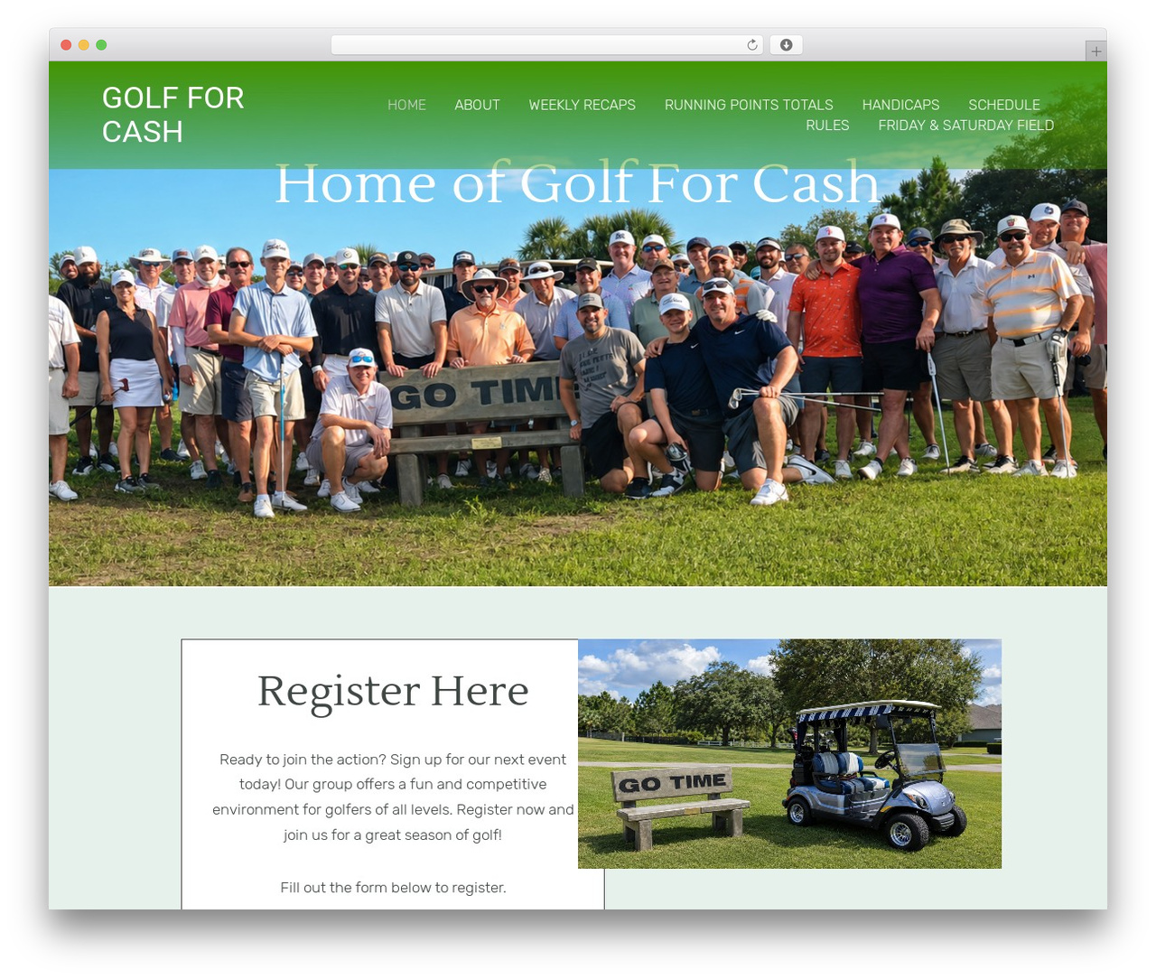 WordPress theme GeneratePress - golfforcash.com