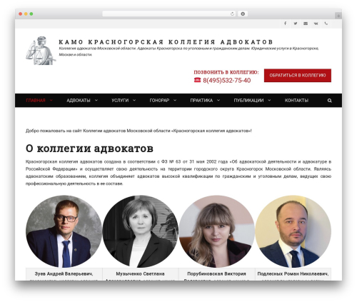 Theme WordPress Decree - advokat-krasnogorsk.ru