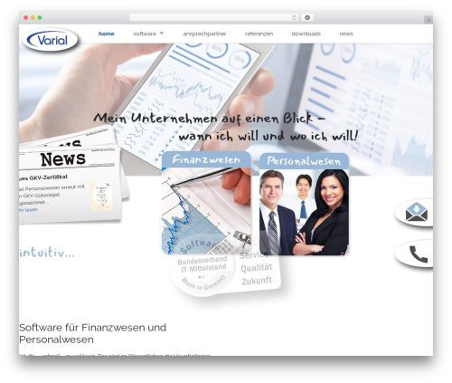 WordPress theme Genesis - varial.de
