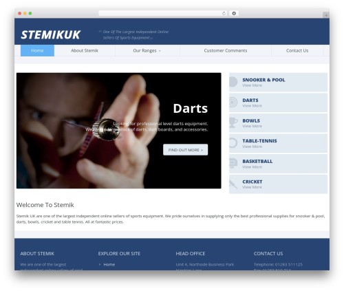 Candidate WordPress theme - stemik.co.uk